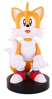 Cable Guys - Tails Sonic The Hedgehog Gaming Accessories Holder & Phone Holder for Most Controller (Xbox, Play Station, Nintendo Switch) & Phone