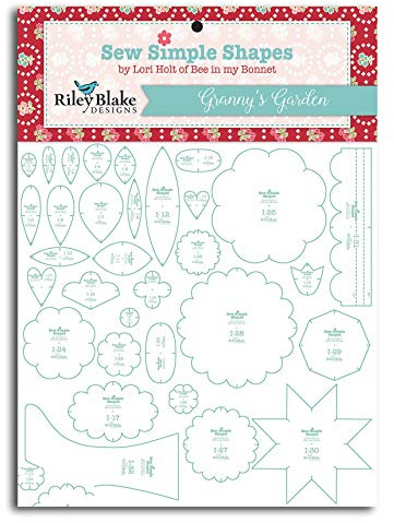 Riley Blake Template Set-Granny's Garden by Lori Holt 32/Pkg