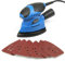 Multi-Use 130W Electric Detail Corner Mouse Palm Hand Sander Tool & Free Sheets for Sanding and Removal of Paint/Varnish/Rust/Detail/Metal polishing/Glass Cleaning/Plastic Polishing and Cleaning