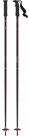 ATOMIC CLOUD Skistöcke - Schwarz - Länge 120 cm - Hochwertiger Aluminium-Skistock - Ergonomischer Griff für mehr Grip - Stock mit 60 mm Pistenteller - Einsteiger-Stöcke