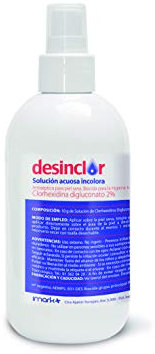 Desinclor Clorhexidina Acuosa Incolora 2% Antiseptico - 250 ml pulverizador (el empaque puede diferir)