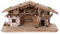 Krippenstall, Modell Flachau, aus Holz, für 9-11 cm Krippe