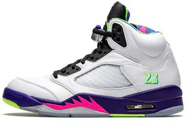 Jordan Nike Air 5 Alternate Bel Air (TD) DB3025-100, (Bianco/Corte Viola-Racer Rosa-), 44 EU