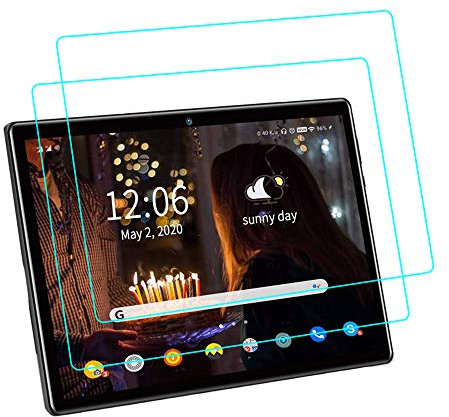 YGoal Tempered Glass für AOYODKG A22, (2 Stück) 9H Härte Anti-Kratzen Blasenfrei Schutzglas Displayschutzfolie für AOYODKG A22 10 Zoll Tablet