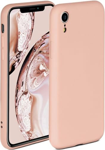 ONEFLOW Soft Case für iPhone XR Hülle aus Silikon mit Kameraschutz, Silikonhülle mit erhöhtem Schutz fürs Display, Backcover Schutzhülle, weiche Handyhülle, Rosa