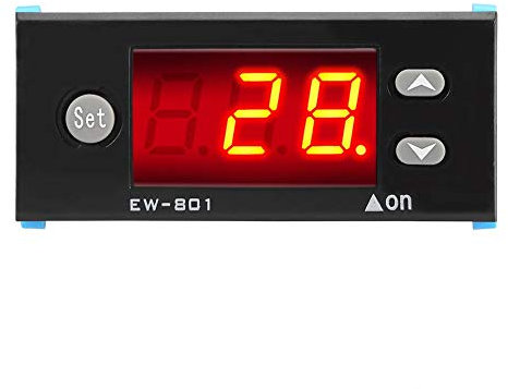 Thermostat EW-801AH, contrôleur de température avec affichage numérique de capteur pour mesurer l'équipement de chauffe-eau solaire et le chauffe-eau solaire