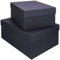 Rössler Papier 13491453700 - S.O.H.O. Boxline 2er Kartonage, rechteckig, Schwarz