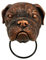 Greatideal Antiker Türklopfer, Harz Hund Kopf Haustürklopfer, Retro Heavy Duty Tierkopf Türgriffe Griffknöpfe, Dekorative Griffgriff Ringe für Einweihungsgeschenk