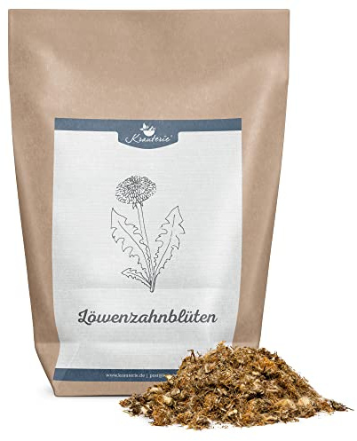 Krauterie Löwenzahnblüten für Hunde, ganz (100 g) | Artgerechtes Einzelfuttermittel für Hunde in Spitzenqualität - frei von Zusatzstoffen, zuckerfrei, getreidefrei