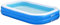 Outsunny Piscina Hinchable Rectangular 1.300 litros 262x176x56 cm para 1-2 Personas Piscina Inflable Familiar para Adultos y Niños en Jardín Patio Exterior Azul