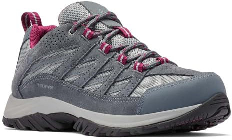 Columbia Crestwood Wanderschuhe für Damen, Blau (Zinc x Dark Fuchsia), 36 EU