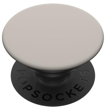 Too Sweet Stylish Nude Neutral Patterns Greige Grau Stone Beige Einfach 1 Farbe Minimal Neutral Nude PopSockets Klebender PopGrip für Verschiedene Smartphones (aber nicht alle Geräte)
