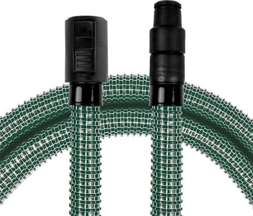 PRIMEBAG - 1A Absaug-Set - Gewebeschlauch mit Klickverschluss 4 Meter lang kompatibel für WD1 Compact Battery, WD2, WD2 Plus, WD3, WD3 Premium, WD3 Battery Premium Kärcher - Bestleistung beim Saugen