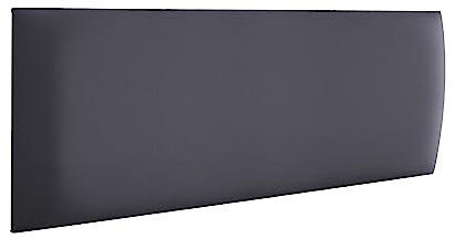 RAVIO Wandpaneele gepolstert | 3D Wandverkleidung mit Schaumstoff | Wandkissen als Kopfteil für Bett | Wanddekoration für Schlafzimmer, Kinderzimmer, Büro, Diele | (Soft 20 - Dunkel Grau, 30x15 cm)
