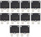 10 Pezzi Interruttore Termico, Fusibile AC125 20A Auto Reset Protezione da Sovraccarico per Auto Giocattolo per Bambini (10A)