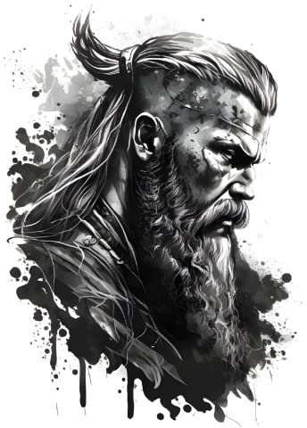 Samunshi Thor Gott von Blitz und Donner Aufkleber Autoaufkleber für Motorrad Fahrrad Roller oder Auto Sticker Fahrrad MTB Mountainbike Rennrad Viking Wikinger (7x10cm Thor Gott von Blitz und Donner)