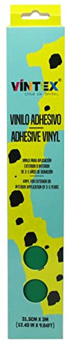 VINTEX - Vinilo Adhesivo Acabado Verde Mate 3m x 31,5cm - para Interior y Exterior - Apto para Plotter de Corte - Durabilidad de 3 a 5 Años - Vinilo de Rotulación