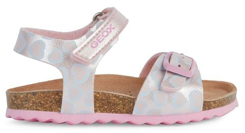 Geox B Chalki Girl Sandal, Bambina, Lt Rosa, 25 EU