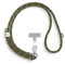 RhinoShield Cordon de téléphone tressé Cordon résistant et ajustable, Couleurs tendances à partir de matériaux recyclés(Adaptateur pour lanière de téléphone inclus) - Vert Militaire