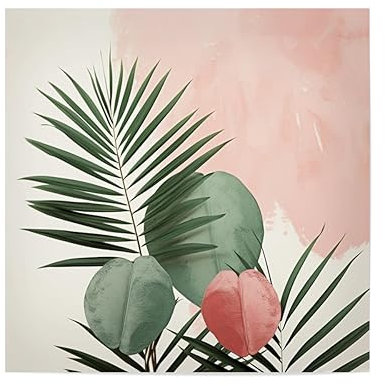 artboxONE Poster 40x40 cm Natur Palmen-Monstera Sommer - Bild Bild Monstera Bild Monstera blätter Monstera
