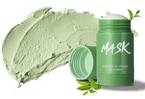 Green Mask Stick, Mascarilla de Limpieza Profunda, para Limpieza Profunda Poros,Regula el Equilibrio Entre Agua y Aceite,Mejora la Sequedad de Piel