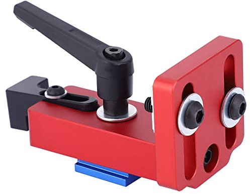 45 Type Chute Locator,T Track Stop Block Table Saw Fence Clamps Aluminium Alloy Backing Connector Miter Track Stop Woodworking Guide Rail Tool Miter Track Stop Guide