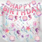 Easy Joy Mermaid Party Decoration 33PCS Under The Sea Party Decoration with Pink Purple Happy Birthday Banner Ocean Theme Hanging Swirls for Mermaid Girls Birthday Baby Shower Decorations