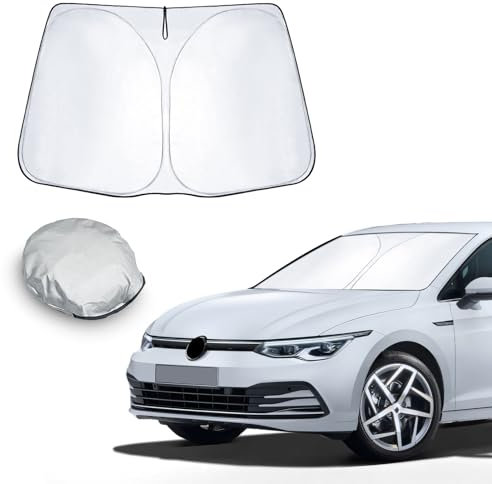 CDEFG Compatible con VW Golf 8 MK8 GTI GTE GTD R 2020-2023 2024 Parasol Parasol Parabrisas Delantero Parabrisas Coche Parasol Golf 8 Accesorios