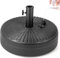 KOMFOTTEU Pied de Parasol à Remplir avec 18 L d'eau / 28 kg de Sable, Support de Parasol pour Bâtons de Parasol de 38 mm/48 mm, avec poignée, Base de Parasol pour Jardin, Terrasse, Plage