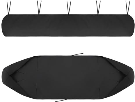 Housse de rangement imperméable pour auvent – Tissu Oxford 420D – Housse de protection contre la pluie et la neige pour auvents rétractables (2 m, noir)
