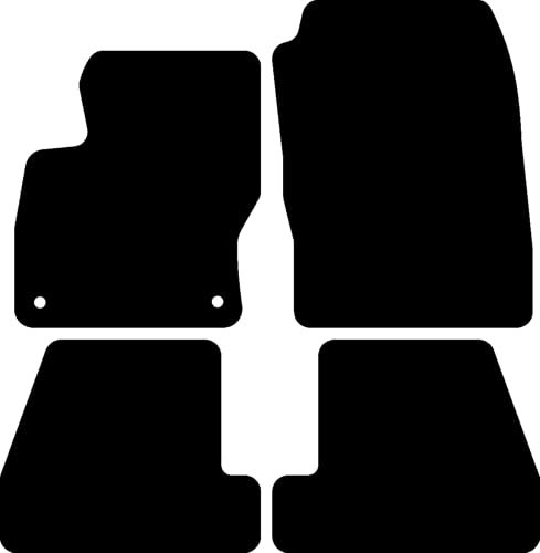 Kovvar Fußmatten passend für Ford Focus 2011-2018 Passend zur Ausführung: Mk3 | 5 Türen/Kombi/Limousine | Beifahrer ohne Befestigung | Variante 1 | Qualität: Luxury