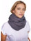 Scandi Linen Musselin Loop Schal Damen, Schlauchschal, Schlauchschal Damen, Musselin Schal Damen, Loop Schal Damen Sommer Leicht, Loop Schal (DunkelGrau)