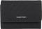 Calvin Klein Portefeuille Femme Must Small Trifold Mono Petit, Noir (Black Mono), Taille Unique