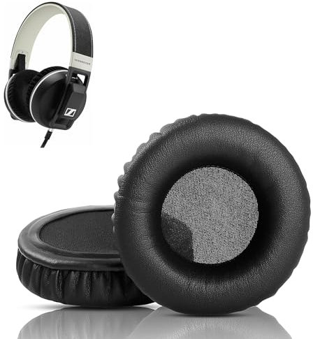DowiTech Professionelle Ohrpolster Kissen Ersatz Kompatibel mit Sennheiser Urbanite XL Kopfhörer Ohrpolster Bezug mit Hautfreundlichem Weichem Proteinleder und Memory-Schaum
