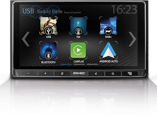 ZENEC Z-N538 – 2-Din Autoradio/Infotainer, Multimediasystem mit 17,1 cm / 6,75“ Touchscreen, DAB+, Mediencenter mit Wireless Android Auto/Apple CarPlay, für PKWs, Wohnmobile