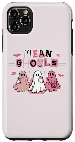 iPhone 11 Pro Max Mean Ghouls Funny Halloween Pink Ghosts Case