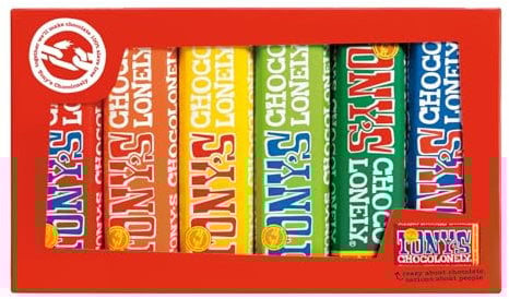 Tony's Chocolonely Rainbow Pack 6 Riegel, 288g