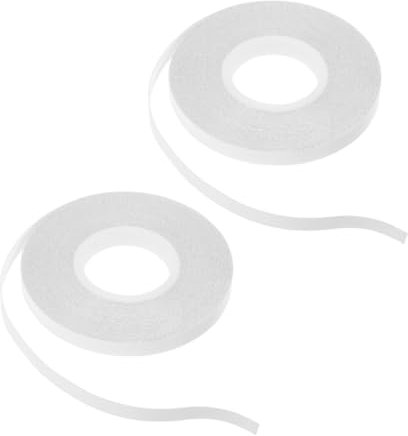 Gatuida Doppelseitiges Wasserlösliches Klebeband 20 Meter Weiß für Bastelprojekte Nähen Scrapbooking Temporäre Fixierung Einfach Entfernbar Stark Haftend Sanft zu Textilien