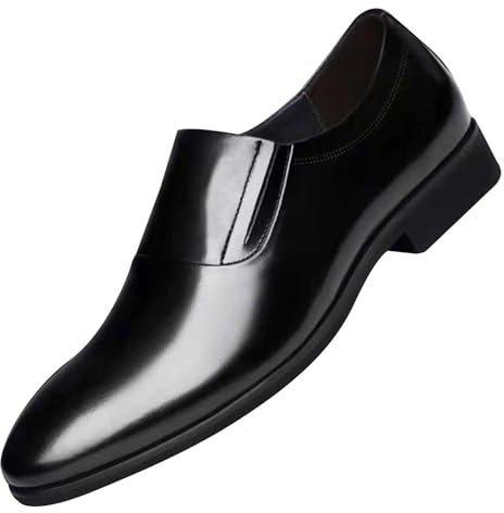 Zapatos Oxford para hombre, con cordones, zapatos Oxford cómodos, zapatos escolares sin cordones, zapatos de boda, zapatos formales de negocios, zapatos Oxford inteligentes, color negro y marrón,