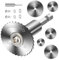 8Pcs Rotary Drill Saw Blades, Circular Saw Blades, Plunge Saw Blade, 5 Saw Disc Wheel Cutting Blades with 1PCS 1/4 Hex Shank, 2 Screws for Drills Rotary Tools, Wood Plastic Metal Cutting