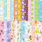 24 Blatt Ostern Scrapbook Papier Dekorpapier Sets Osterhase Reispapier 15 x 15 cm Osterpapier Papier für Ostern Dekoration DIY Tagebuch Handwerk Notizbuch Scrapbooking Alben (B, One Size)