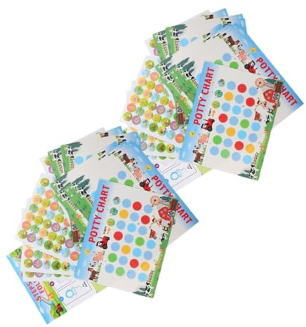 Töpfchentraining Belohnungstabelle für Kleinkinder, 1 Satz | Bauernhofmotive, Papier Ausführung, für Kinder und Toddlers, Leicht zu Verwenden