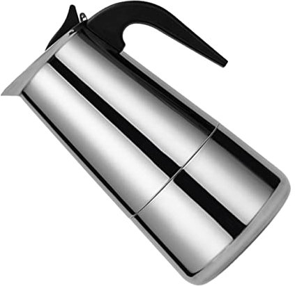 Cabilock Edelstahl Kaffeemaschine Mit Sicherheitsventil Für Herdplatte Stovetop Kaffeebereiter Lebensmittelecht Hitzebeständig Komfortabler Griff Für Cappuccino Latte Zubereitung