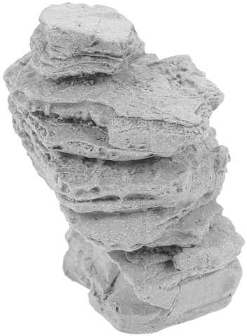HAMPPLIES Künstlicher Aquarium Felsen Berg Ornament aus Langlebigem Kleines Dekoratives Landschaftsobjekt für Süß und Fischbecken Natürliche Aquarien Landschaftsdekoration
