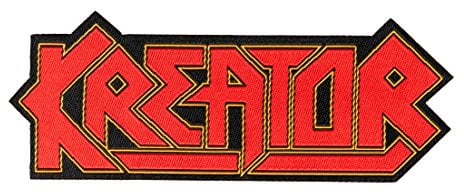 Kreator Logo Cut Out Aufnäher Kreator Patch - Gewebt & Lizenziert !!