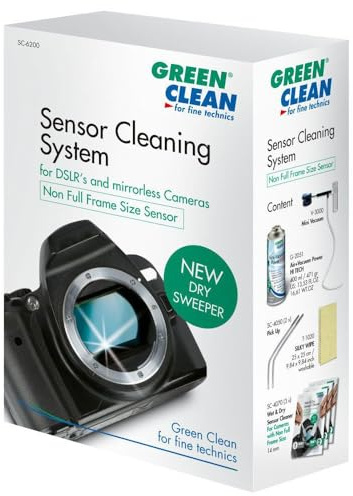 GREEN CLEAN Profi Reinigungskit DSLR und Spiegellose Kamera Non Full Frame Size weiß