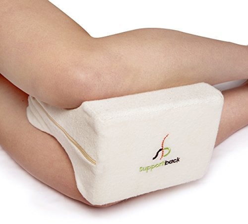 THE WINNER 2020* PREMIUM Knee Pillow for Side Sleepers - Hypoallergenic Leg Pillow for Sleeping - Sciatica/Back/Leg/Hip/Joint Pain Relief - Bamboo Washable Cover - Doctor Designed/CertiPUR Certified