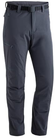 Maier Sports Oberjoch Therm, Warme Herren Wanderhose, Wasserabweisende Outdoorhose für Trekking und Hiking, PFC-frei, mTHERM light Wattierung, mSTRETCH Pro 4 & Dryprotec, Grau, 29 (W44/L32)