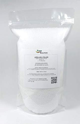 Todo Cultivo Urea 46% Cristalina. 5kg. (Urea Tecnica foliar).Su aplicación foliar en los Meses de enero, febrero y Marzo estimula y favorece la floración incrementando la Cosecha.