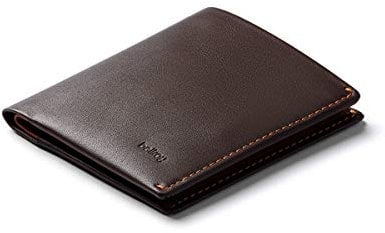 Bellroy Note Sleeve, schlanke Leder Brieftasche, mit RFID Schutz erhältlich (Max. 11 Karten, Geldscheine und Münzen) - Java Caramel - RFID